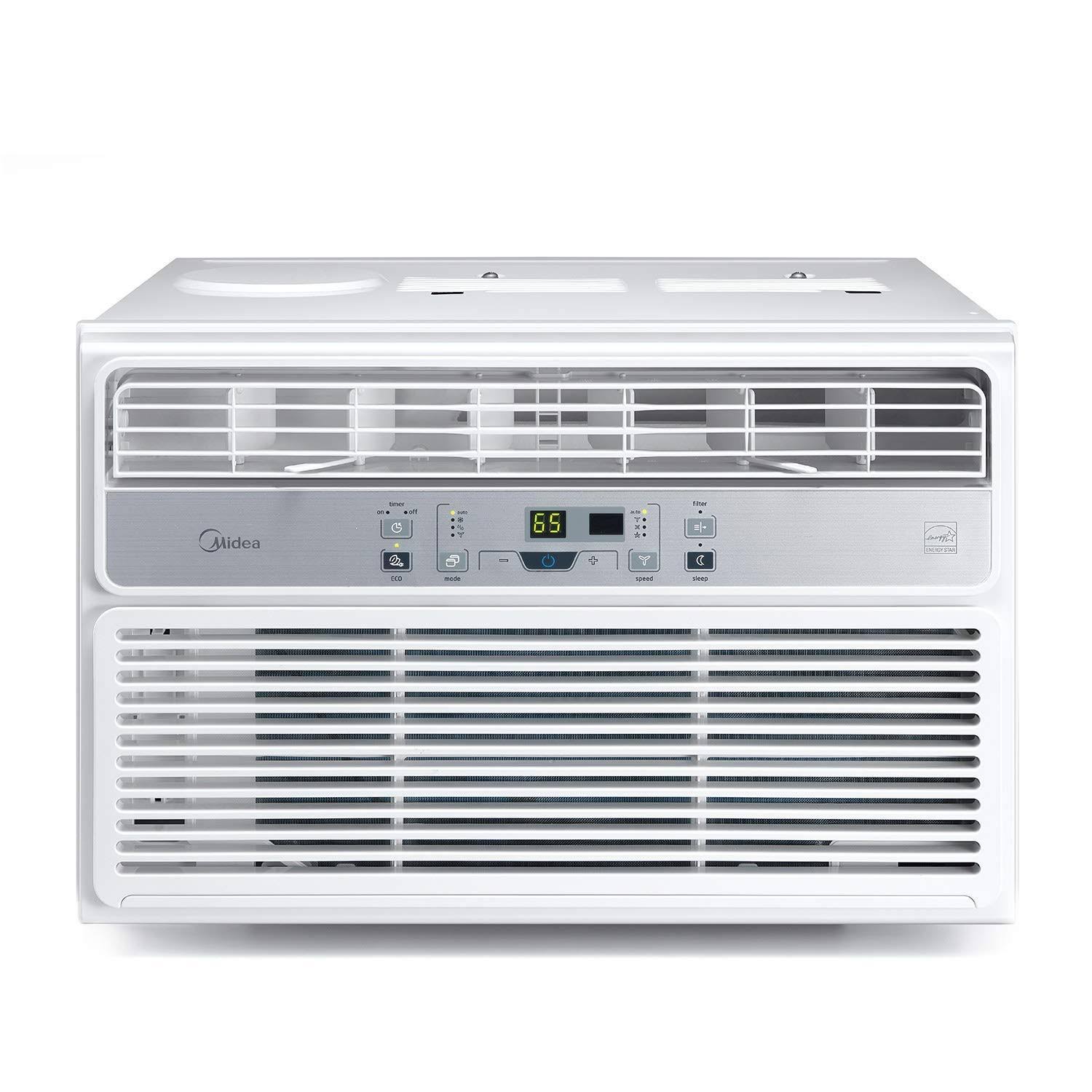 Midea Maw06r1bwt Window Air Conditioner 6000 BTU EasyCool AC (Cooling Dehumidifier and Fan Functions) for Rooms Up to 250 Sq ft.