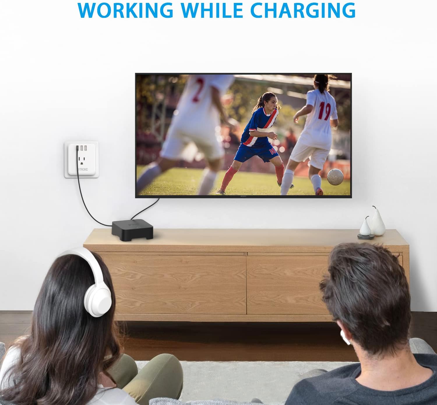 TROND TV Bluetooth V5.0 Transmitter and Receiver - Digital Optical TOSLINK and 3.5mm Wireless Audio Adapter (AptX Low Latency for Both TX and RX, Pair with 2 Devices Simultaneously)