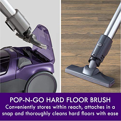 Kenmore Pet Friendly Lightweight Bagged Canister Vacuum Cleaner with Extended Telescoping Wand, HEPA, 2 Motors, Retractable Cord, and 4 Cleaning Tools, Blue