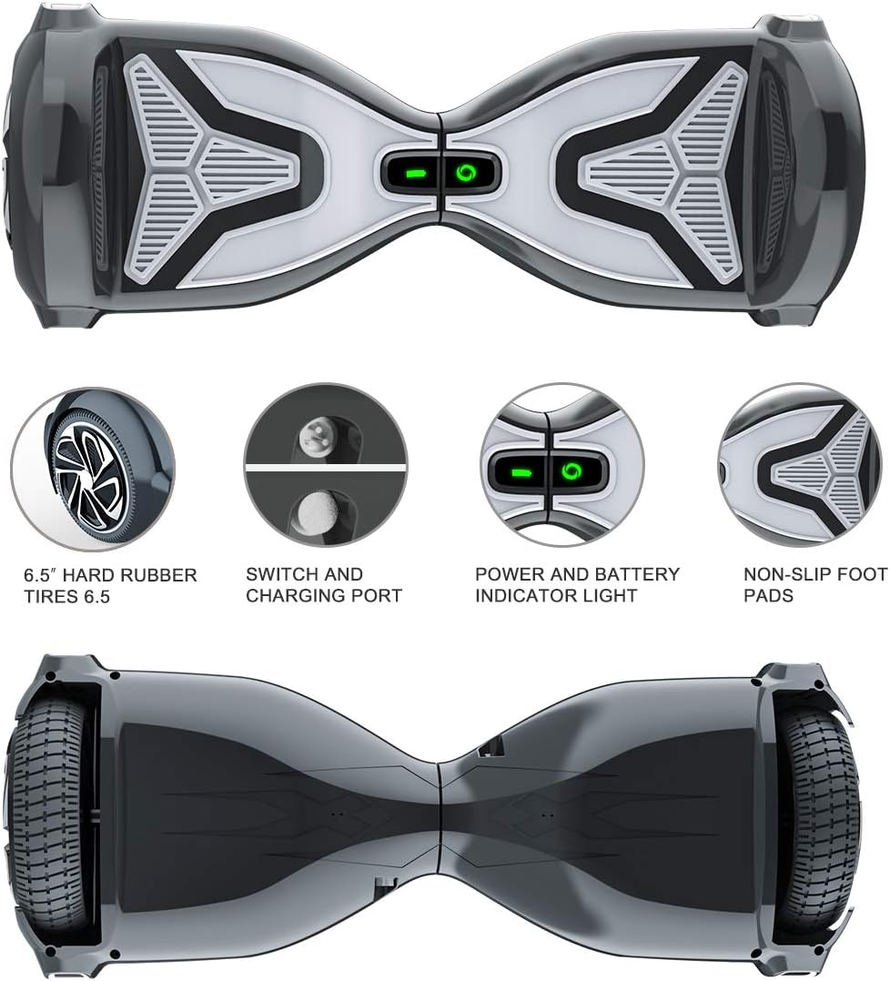 TOMOLOO Hoverboard for Kids and Adults, Hover Board with ul2272 Certified