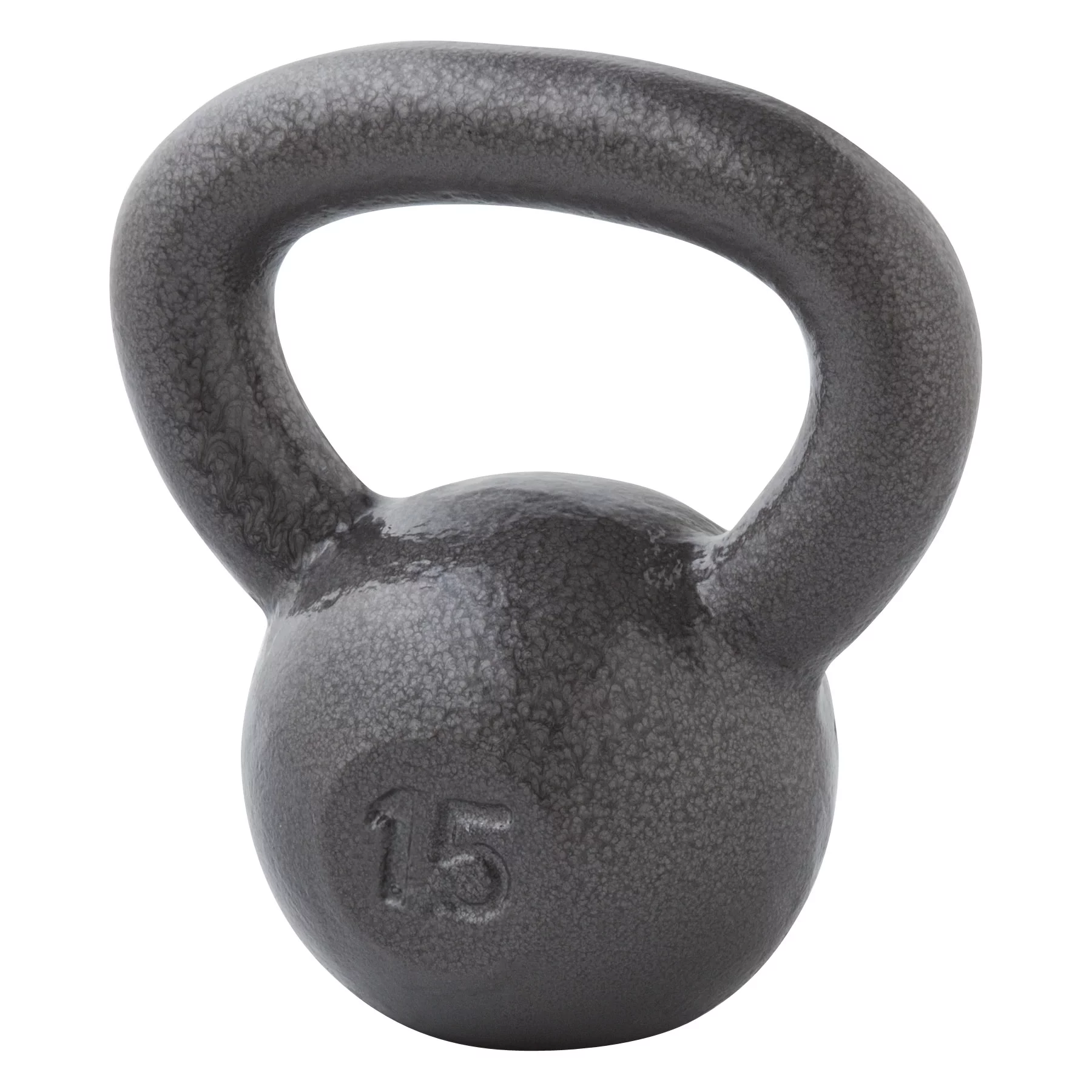 Weider, 30lb Cast Iron Hammertone Finish Kettlebell, Single