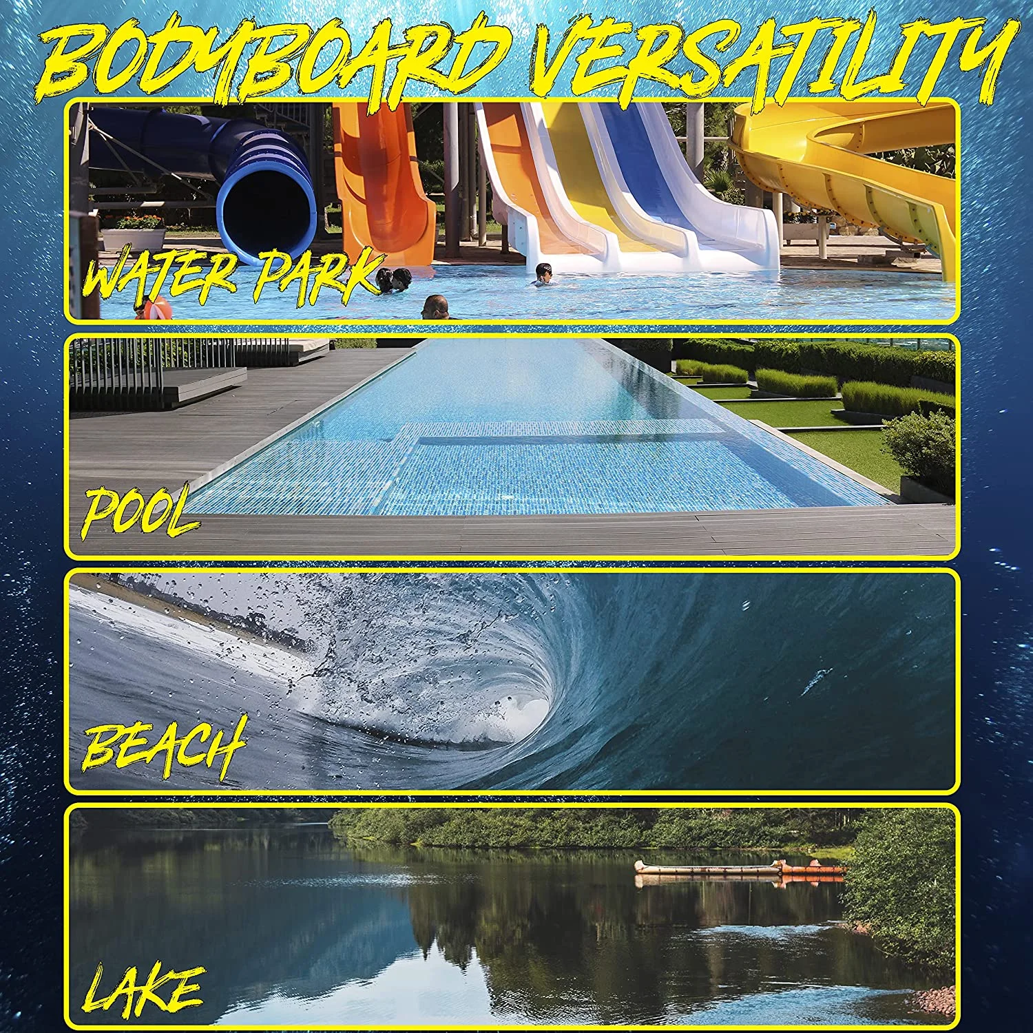 Body Glove Reactor 41" Bodyboard, Leash Included
