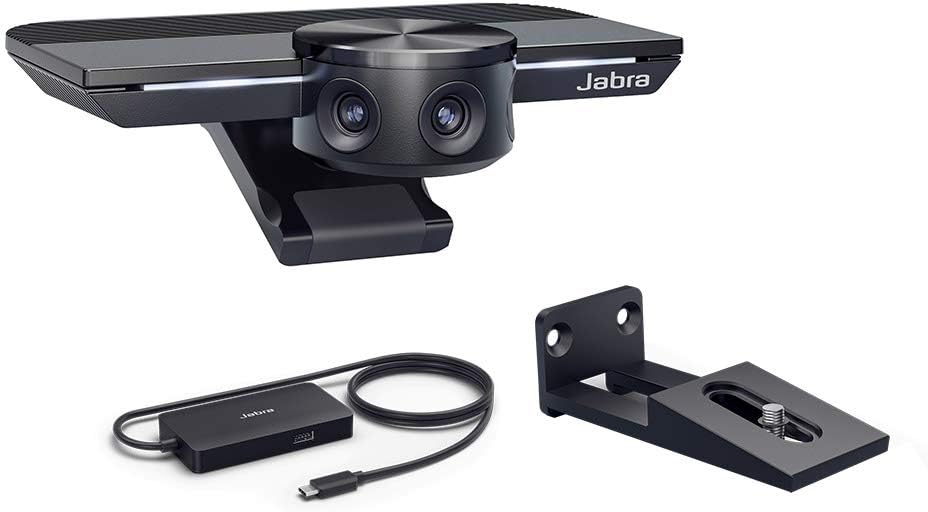 Jabra PanaCast (8100-119) with Jabra Speak 710 MS Wireless Bluetooth Speaker (7710-309) and Jabra PanaCast Table Stand (14207-56) Bundle