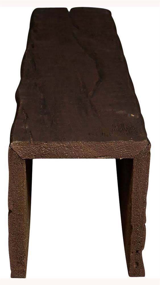 Ekena Millwork BMRW3C0080X100X096ES 8x22W x 10x22H x 8&L 3-Sided (U-beam) Riverwood Endurathane Faux Wood Ceiling Beam, Aged Ash