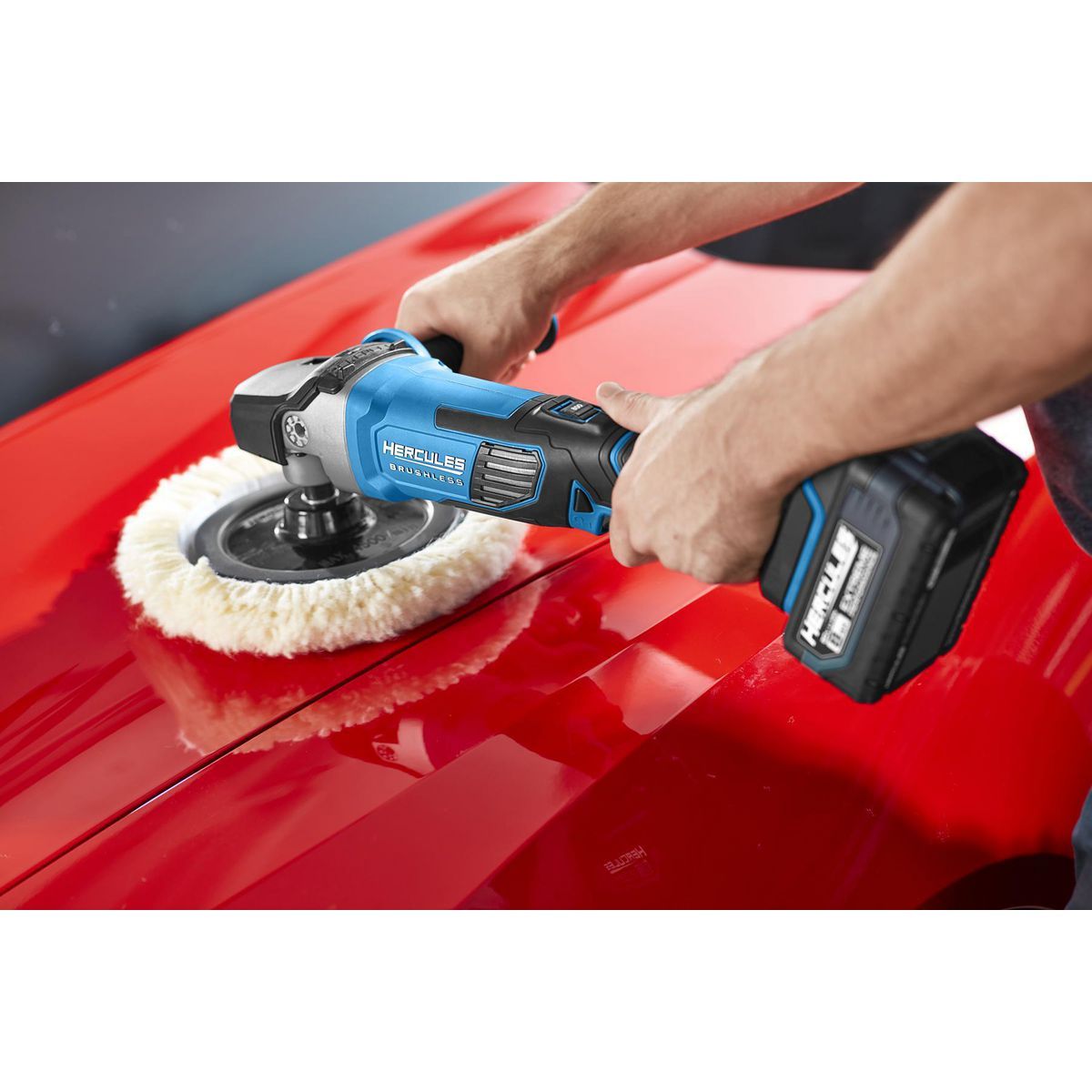 HERCULES 20V Brushless Cordless, 7 in. Variable-Speed Rotary Polisher/Sander - Tool Only