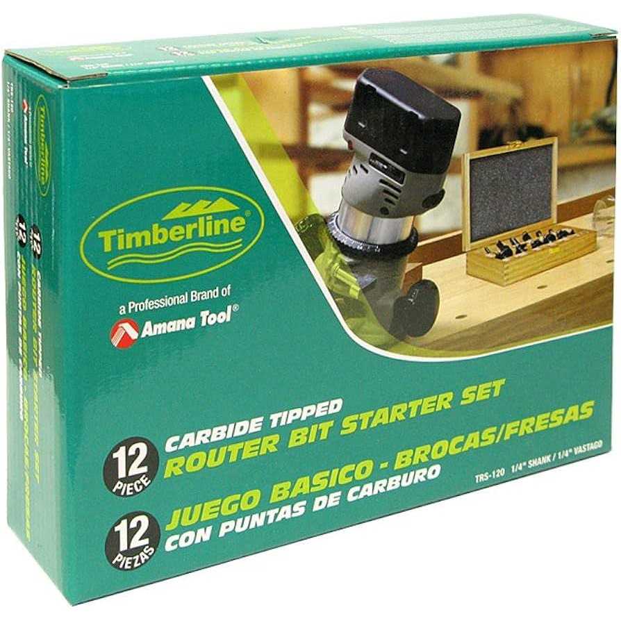 Timberline TRS-120 12-Piece All-Purpose 1/4 Shank Router Bit Set - Shop Hardware Tools Online Store