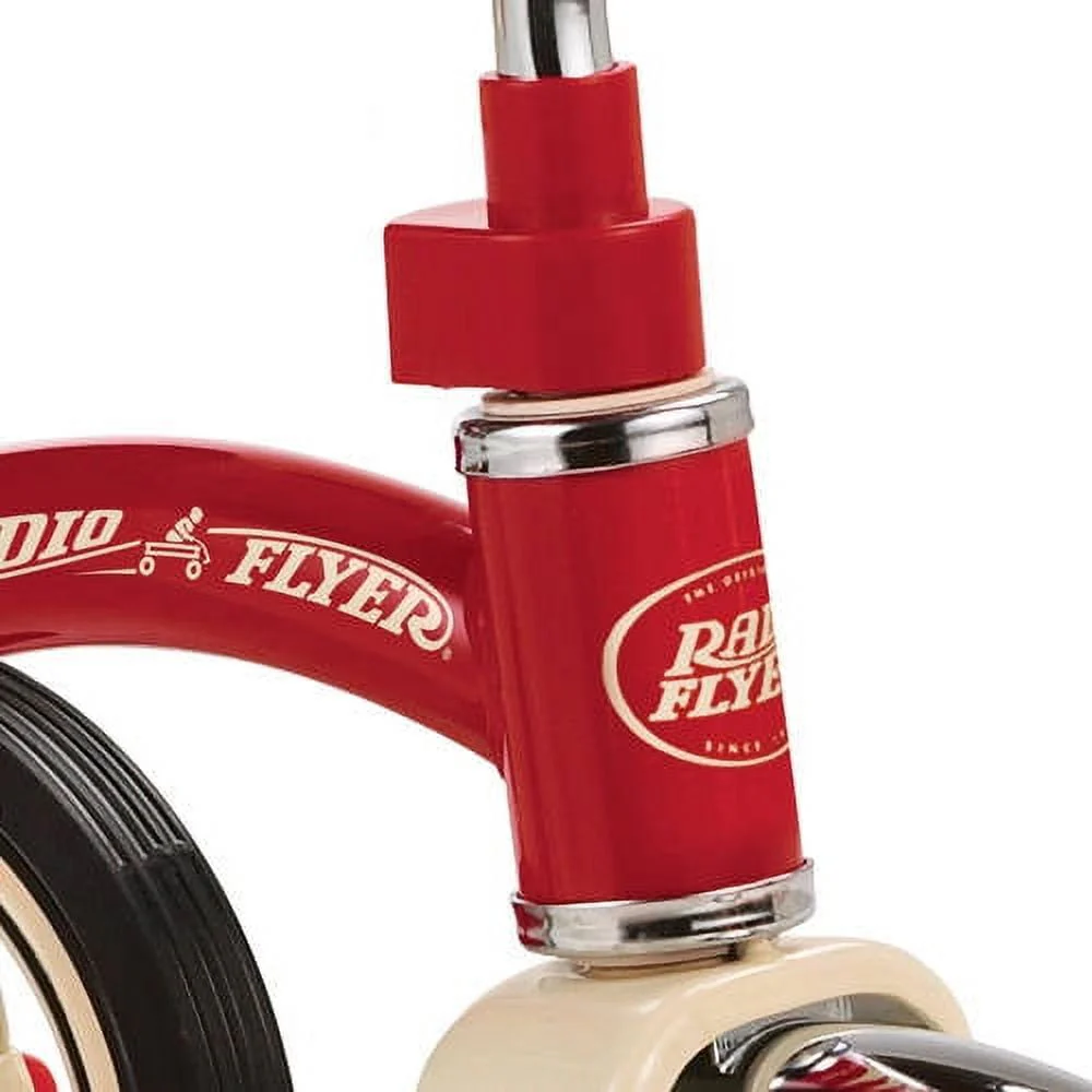 Radio Flyer, Classic Red Dual Deck Tricycle, 12 Front Wheel, Red