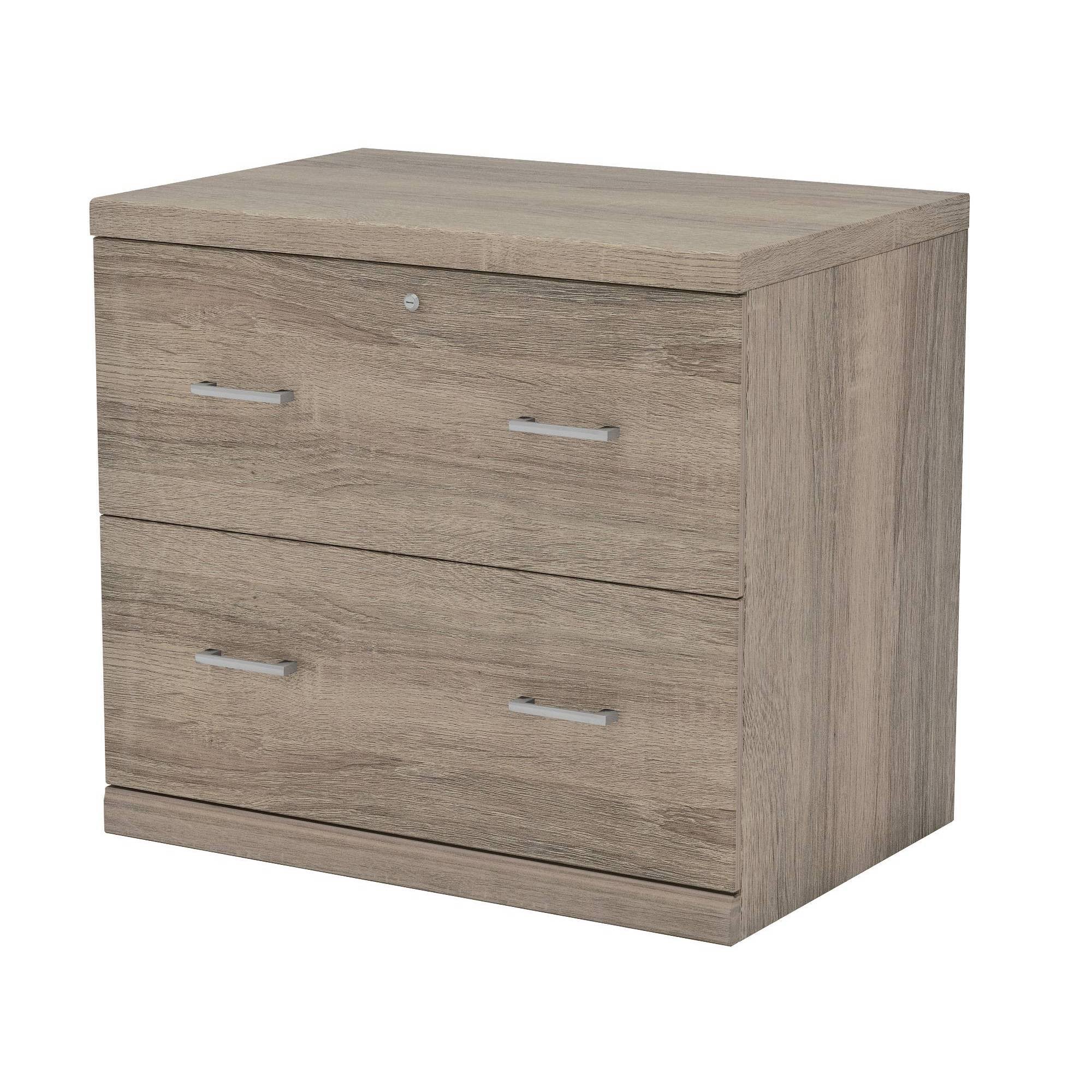 Z-Line Designs ZL2266-2OLU 2-Drawer Washed Oak Lateral File Cabinet