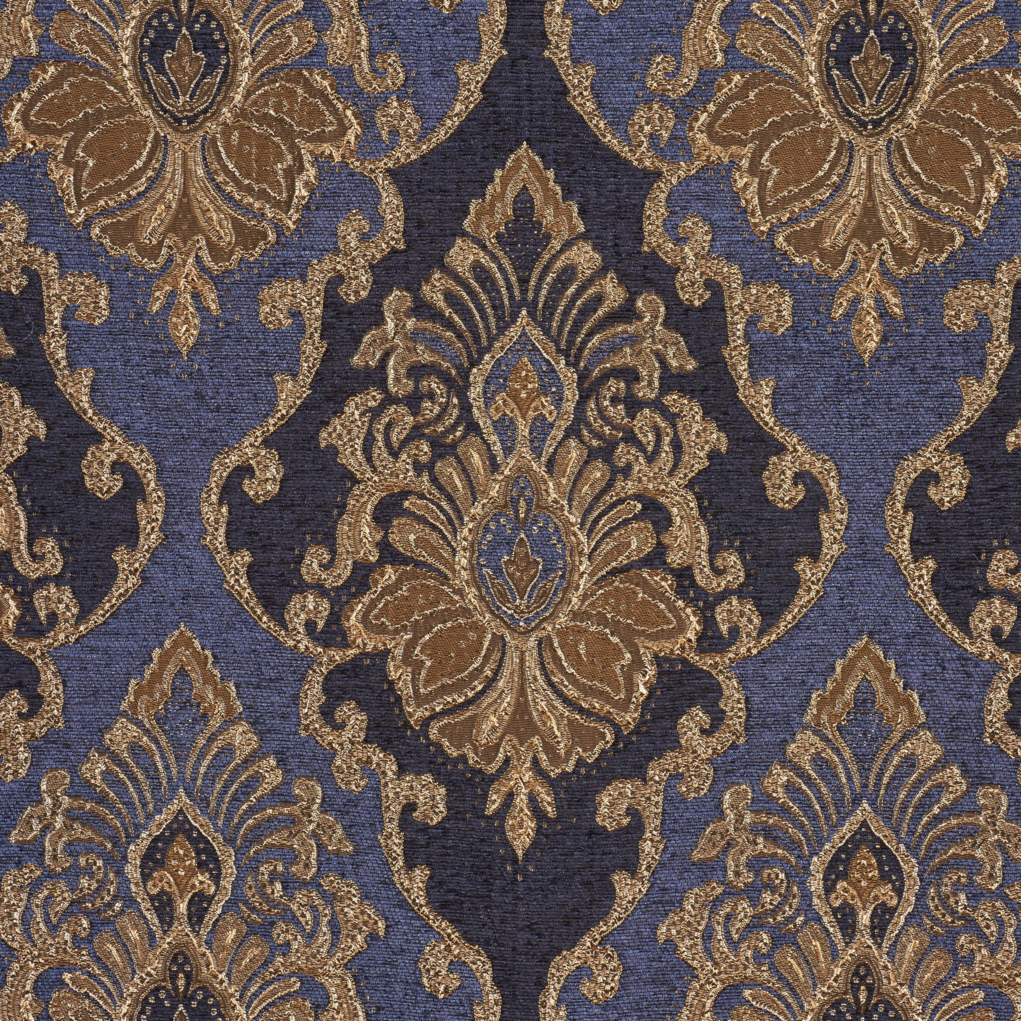 Five Queens Court Woodstock 84x22 Window Panel Pair Indigo