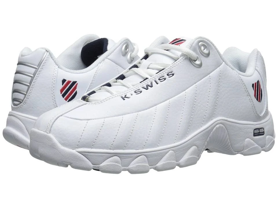 K-Swiss Men&s St329 CMF White/Navy/Red
