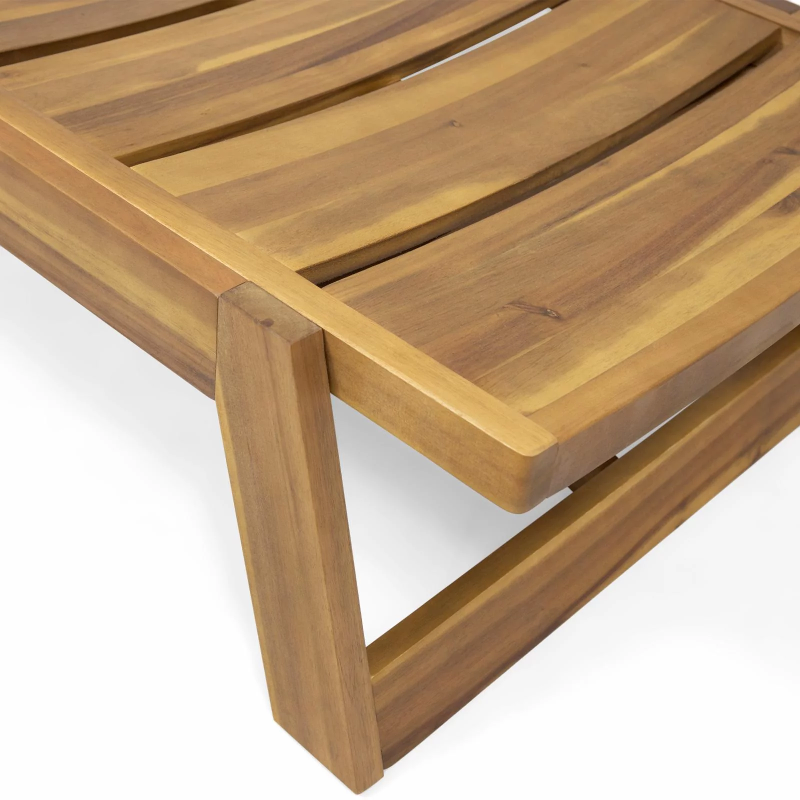 Melissa Outdoor Acacia Wood Chaise Lounge (Set of 4)