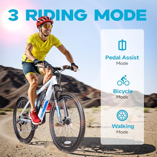 Electric Bike for Adults, 350W 26" Ebike for Teens 21 Speed 20Mph Up to 40Mile with Dual Disc Brake Commute E-Bike E-MTB for Men Women Electric Bicycles UL 2849 Tested