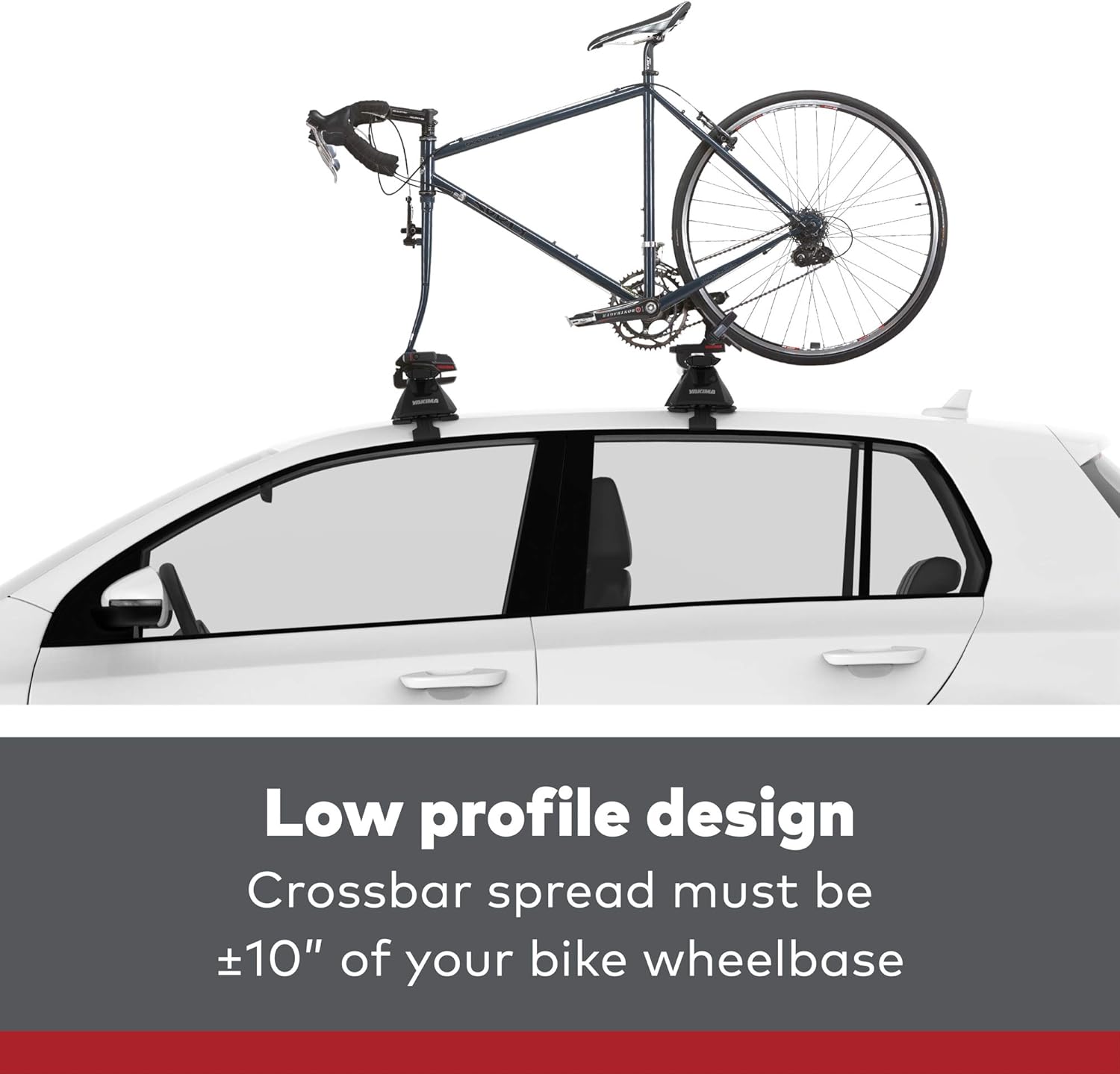 YAKIMA - ForkChop Fork Mount Bike Carrier for Roof Racks, 1 Bike Capacity