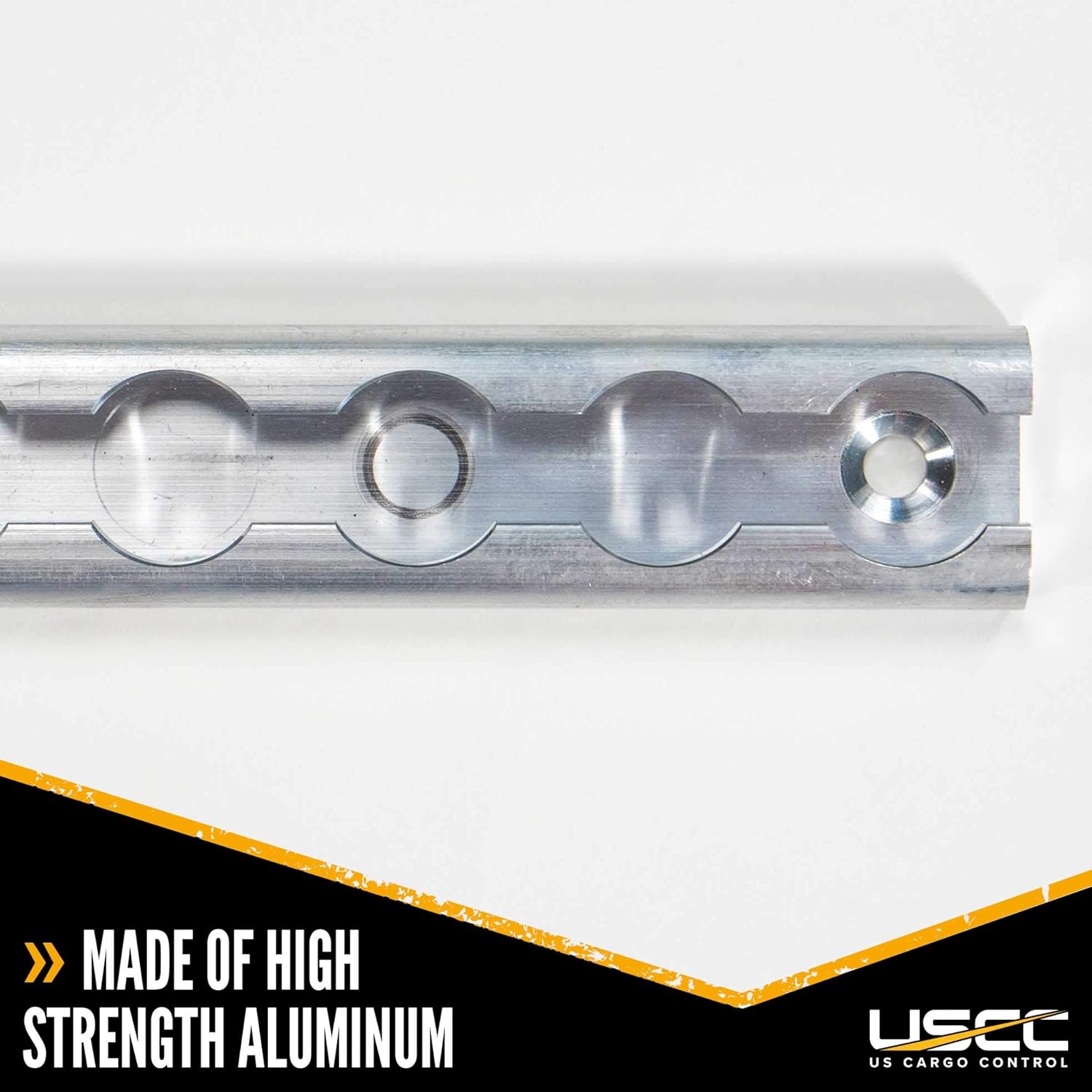 US Cargo Control Aluminum L Track – 96 Inch Length – Perfect for Securing Motorcycles, ATVs, Utility Tractors, Dirt Bikes, and More – Use On Pickup Trucks, Vans, Or Utility Trailers