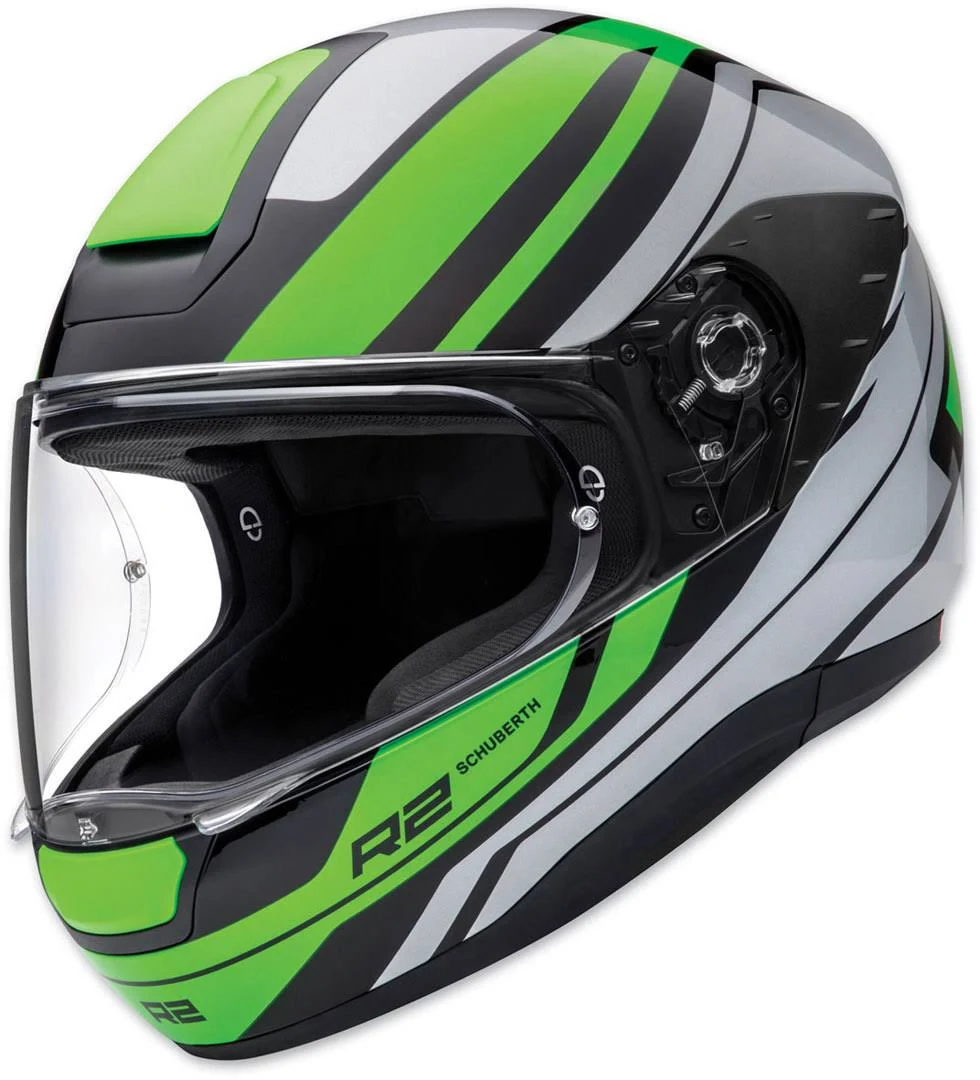 Schuberth R2 Enforcer Helmet, Green-Silver, Size S