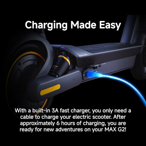 Segway Ninebot MAX Electric Kick Scooter w/Powerful Motor, Long Miles Range, 18.6 & 22mph Top Speed, Dual Suspension (MAX G2 Only), Scooter for Adults UL-2271 2272 Certified