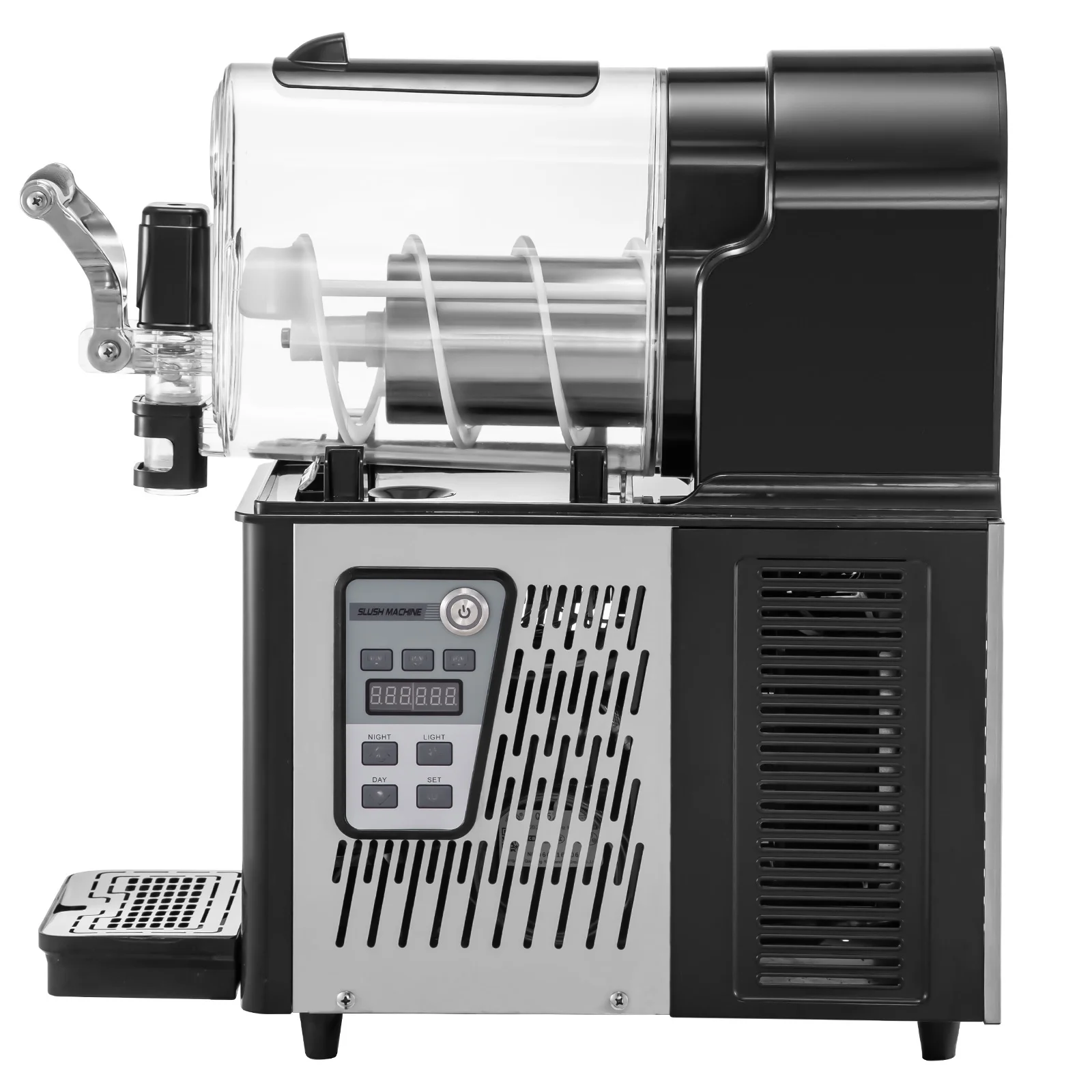 BENTISM Slushy Machine, Daiquiri Machine Commercial 3L Frozen Drink Slush Machine, Black