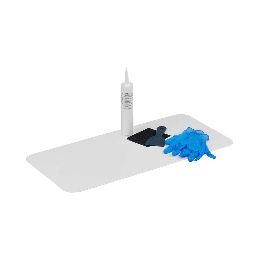 North American Polymer 14-1/2 in. W x 32 in. L Bathtub Floor Repair Inlay Kit, White