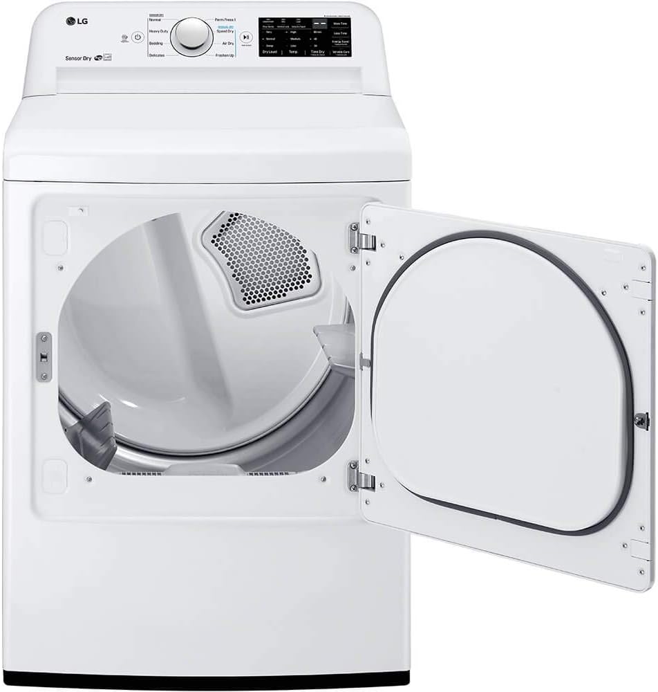 LG DLE7100W 7.3 Cu. Ft. Electric Dryer With Sensor Dry - White