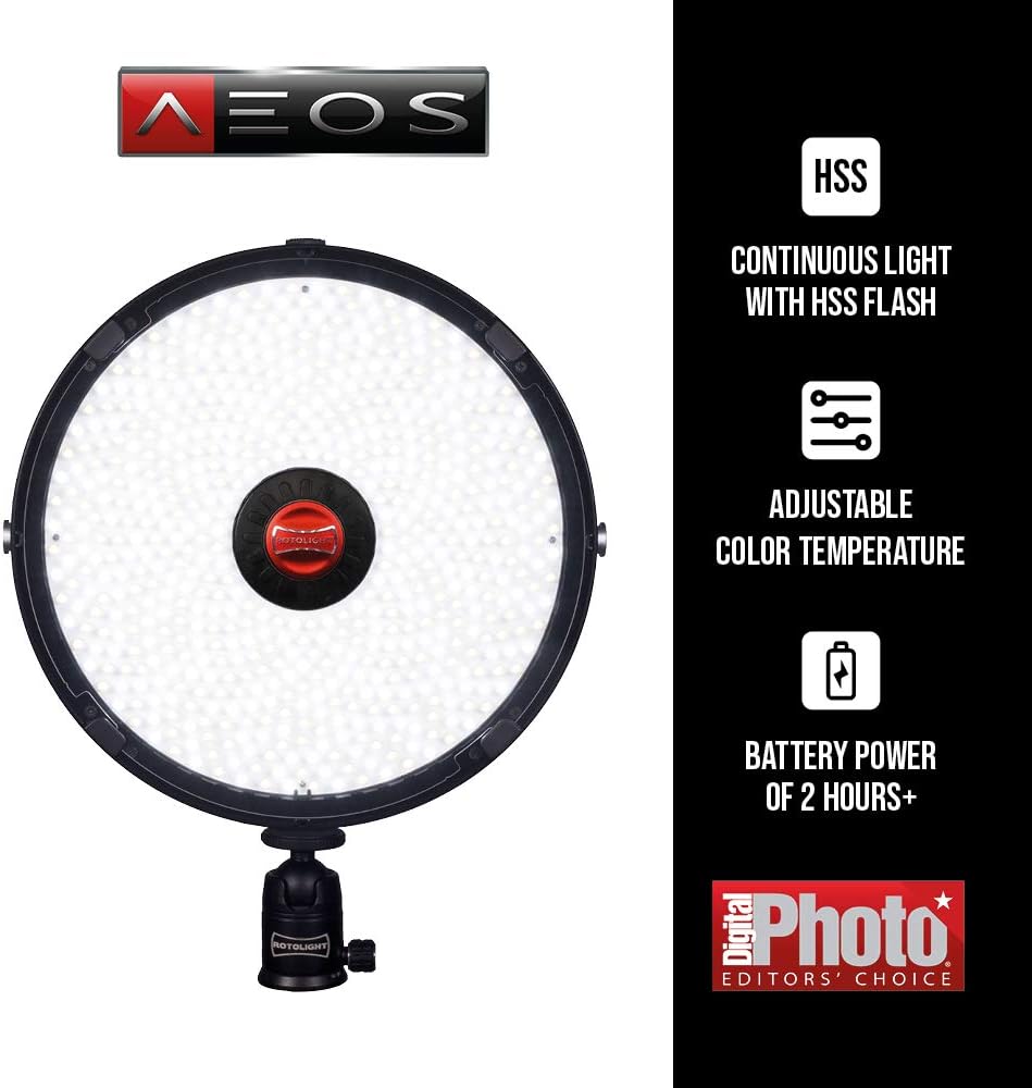 Rotolight AEOS, Bi-Color Continuous Location LED Light & High-Speed Sync Flash (HSS)