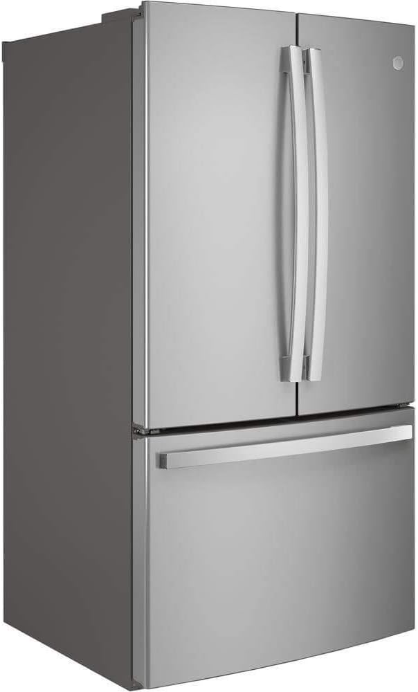 GE GNE29GYNFS 36" Freestanding French-door Refrigerator with 28.5 Cu. Ft. Capacity, TwinChill evaporators, Advanced water filtration, in Fingerprint Resistant Stainless Steel