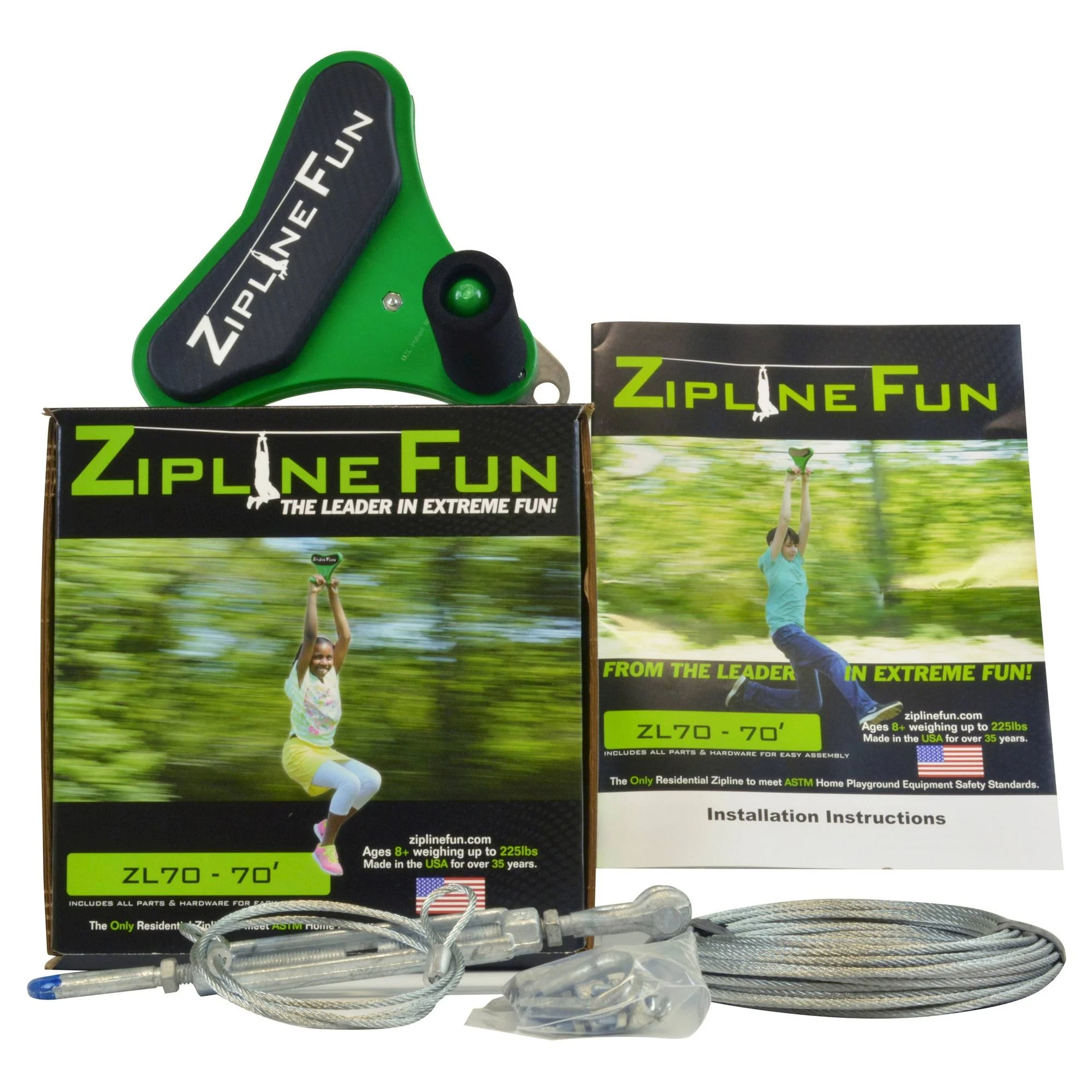 Zip Line Fun - 70 Foot