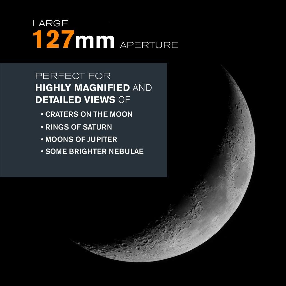 Celestron - NexStar 127SLT Computerized Telescope - Compact and Portable - Maksutov-Cassegrain Optical Design - SkyAlign Technology - Computerized Hand Control - 127mm Aperture