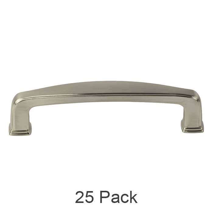 25 Pack of Brookwood Brushed Satin Nickel Cabinet Hardware Square Modern Pull Door Handles