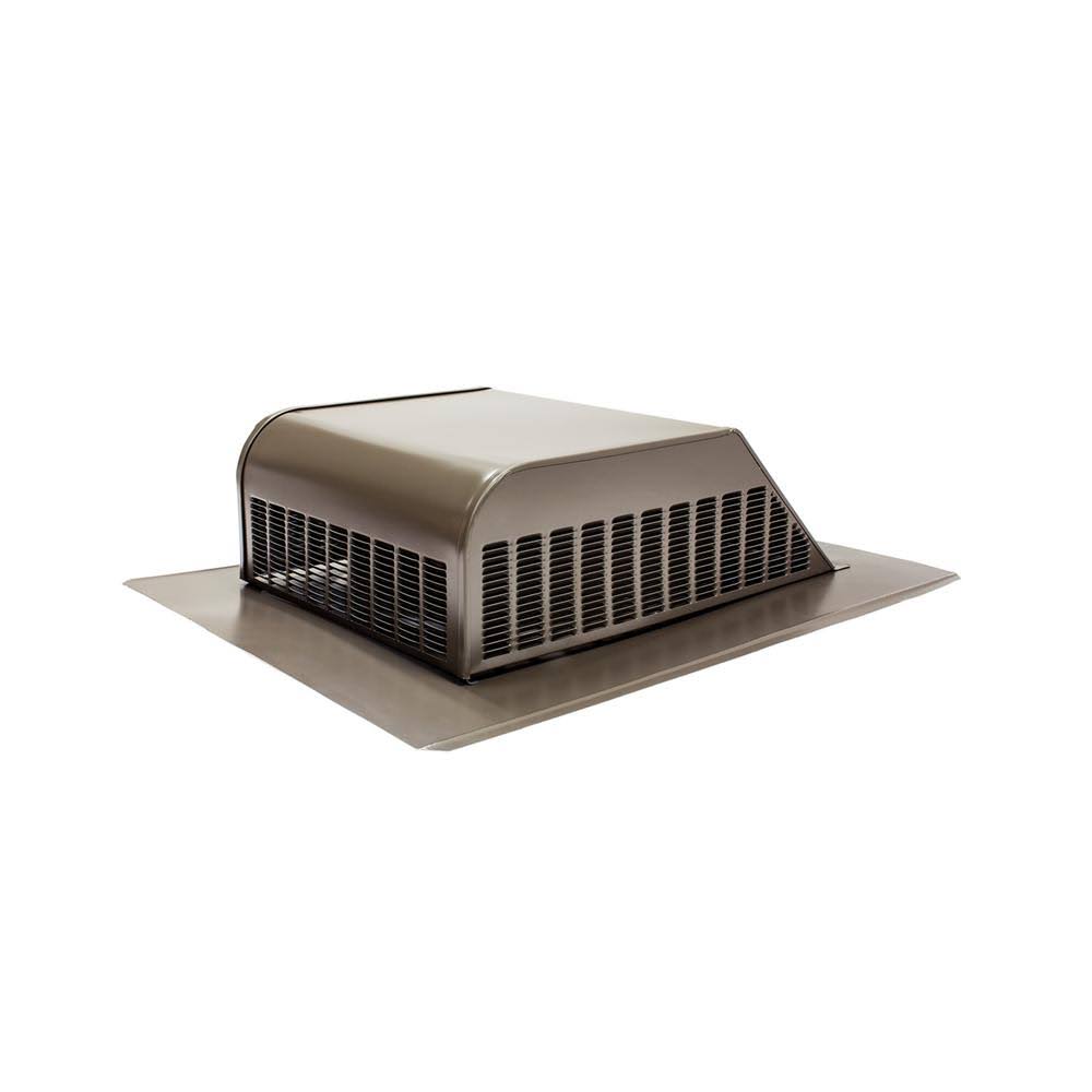 Air Vent 50 Sq. in. NFA Galvanized Slant-Back Roof Louver Static Vent in Weatherwood (Sold in Carton of 6 Only) RVG550G6