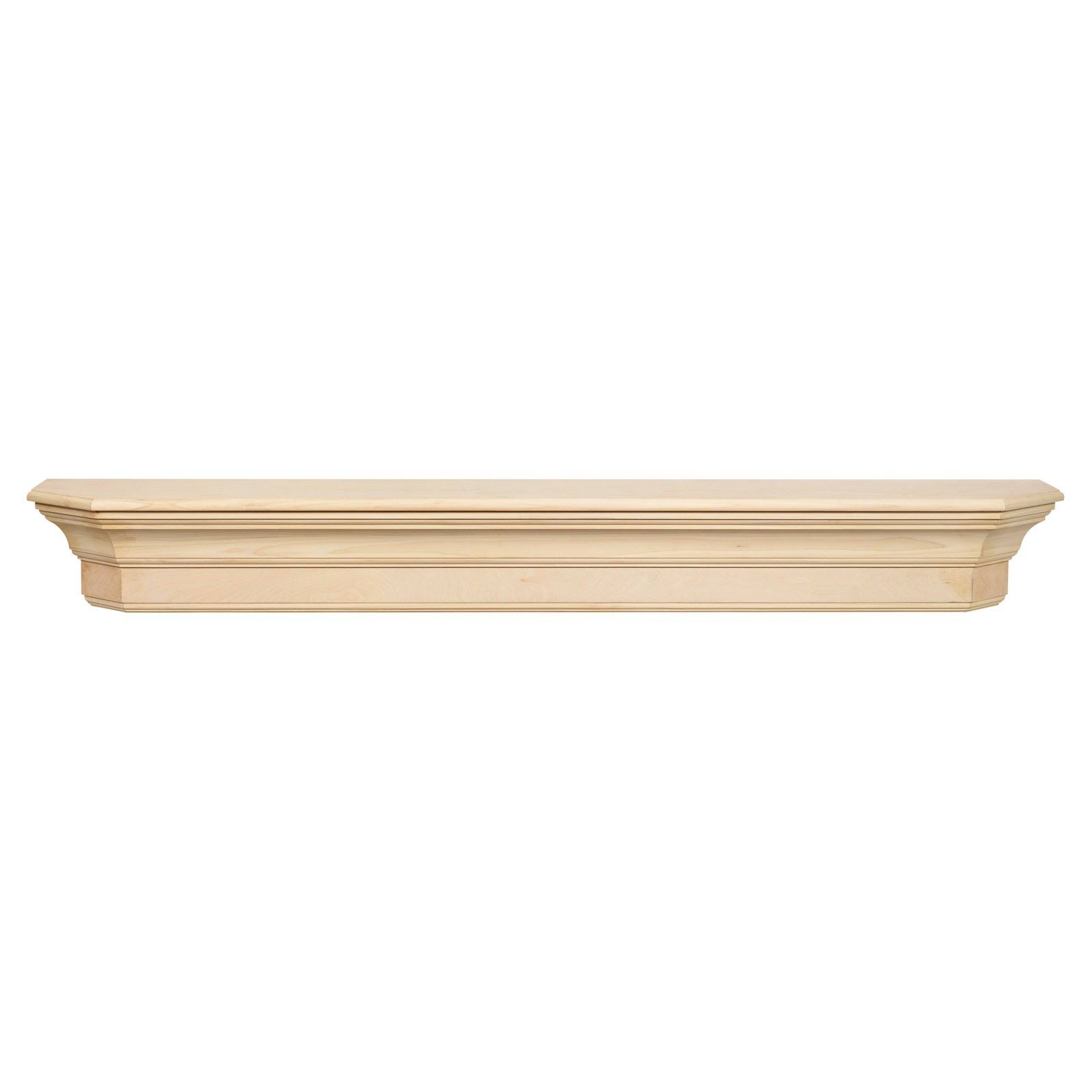 Pearl Lindon Unfinished Fireplace Mantel Shelf - 72x22