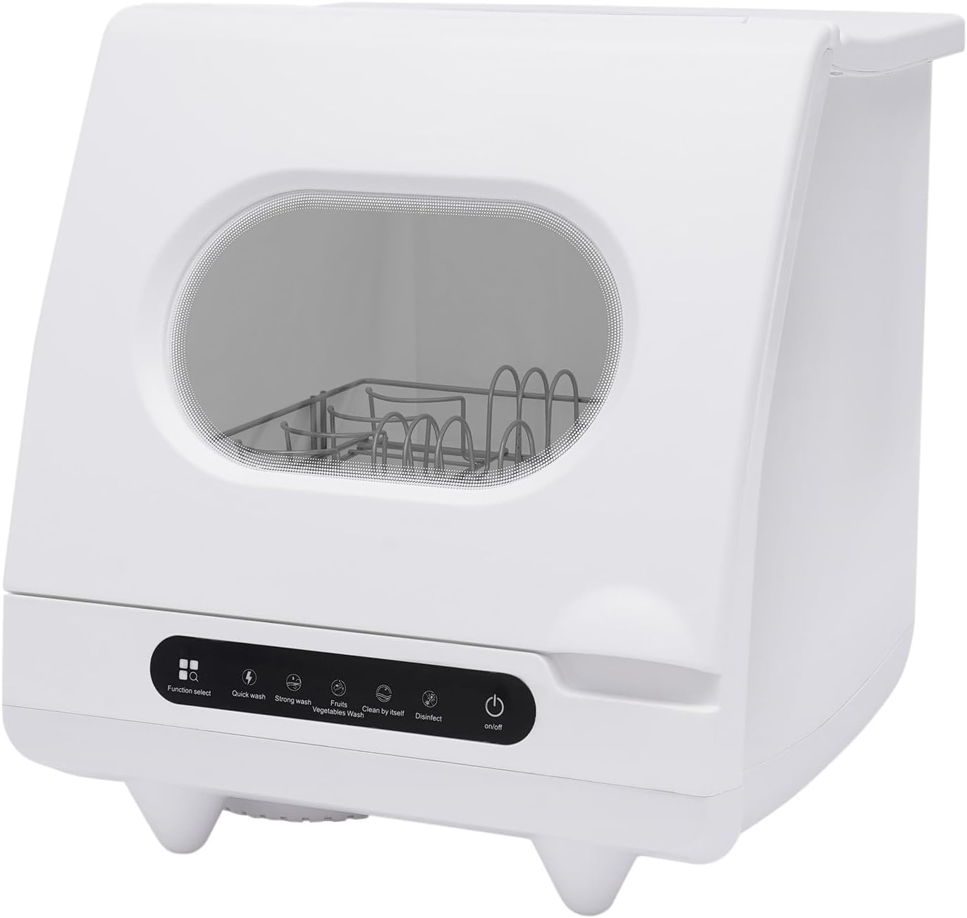 Portable Mini Countertop Dishwasher 1200W Compact Dishwasher, 5 Wash ProgramsPortable Dishwasher for Apartments, Dormitories and RVs