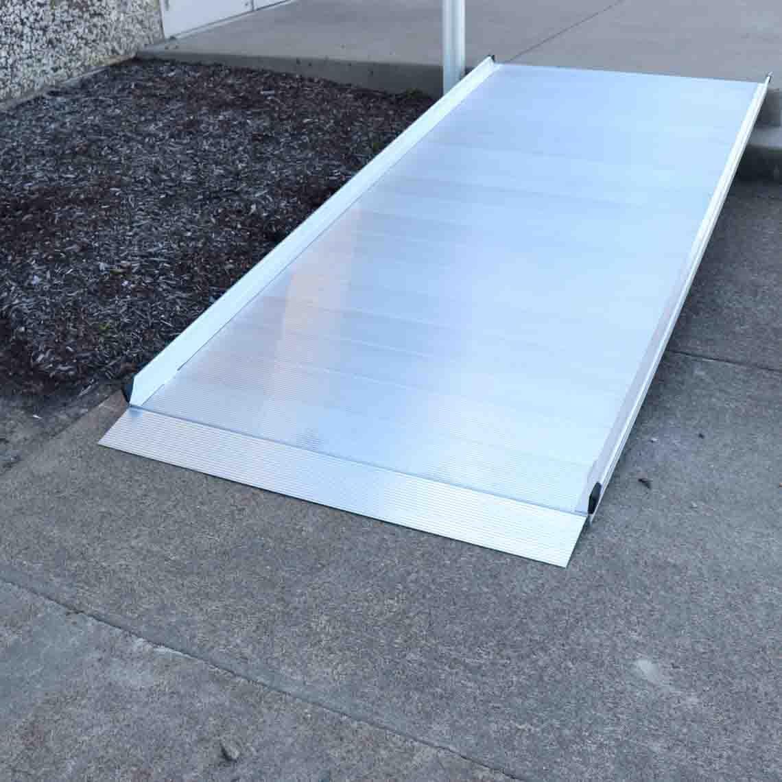Titan 10 Foot Aluminum Wheelchair Entry Ramp Complies with ADA CA Building Code Ramp Only