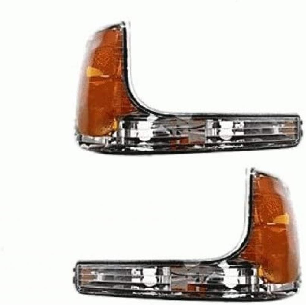 For Cadillac Escalade Parking Signal Light Assembly 1999 2000 Pair Driver and Passenger Side GM2520183 + M2521183 Pack of 2