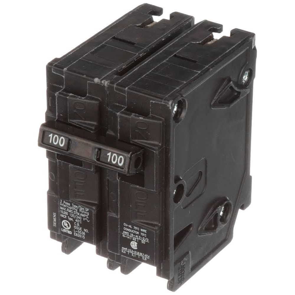 Siemens QP 100-Amp 2-Pole Main Circuit Breaker Q2100P - Shop Hardware Tools Online Store