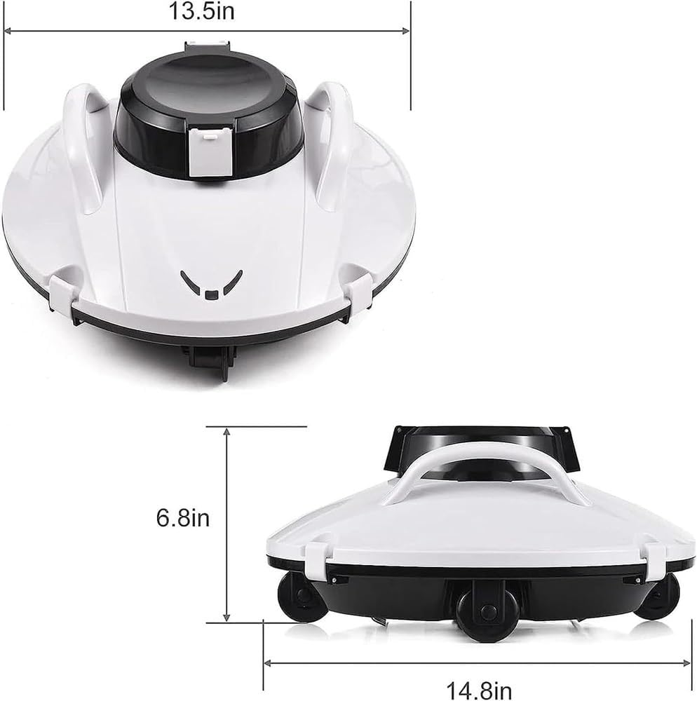 Fully Automatic Pool Cleaner,Automatic Pool Cleaning Robot with Upgraded Filters,Ideal for Pools,Intelligent and Fully Automatic Pool Vacuum Cleaner