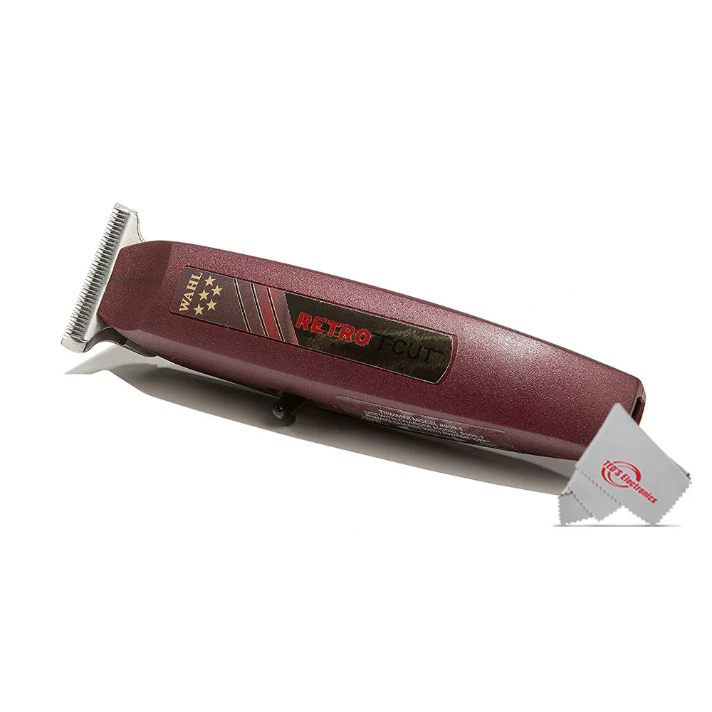 Wahl #8412 Professional 5 Star Cordless Retro T-Cut Trimmer + Rechargeable Shaver/Shaper #8061-100