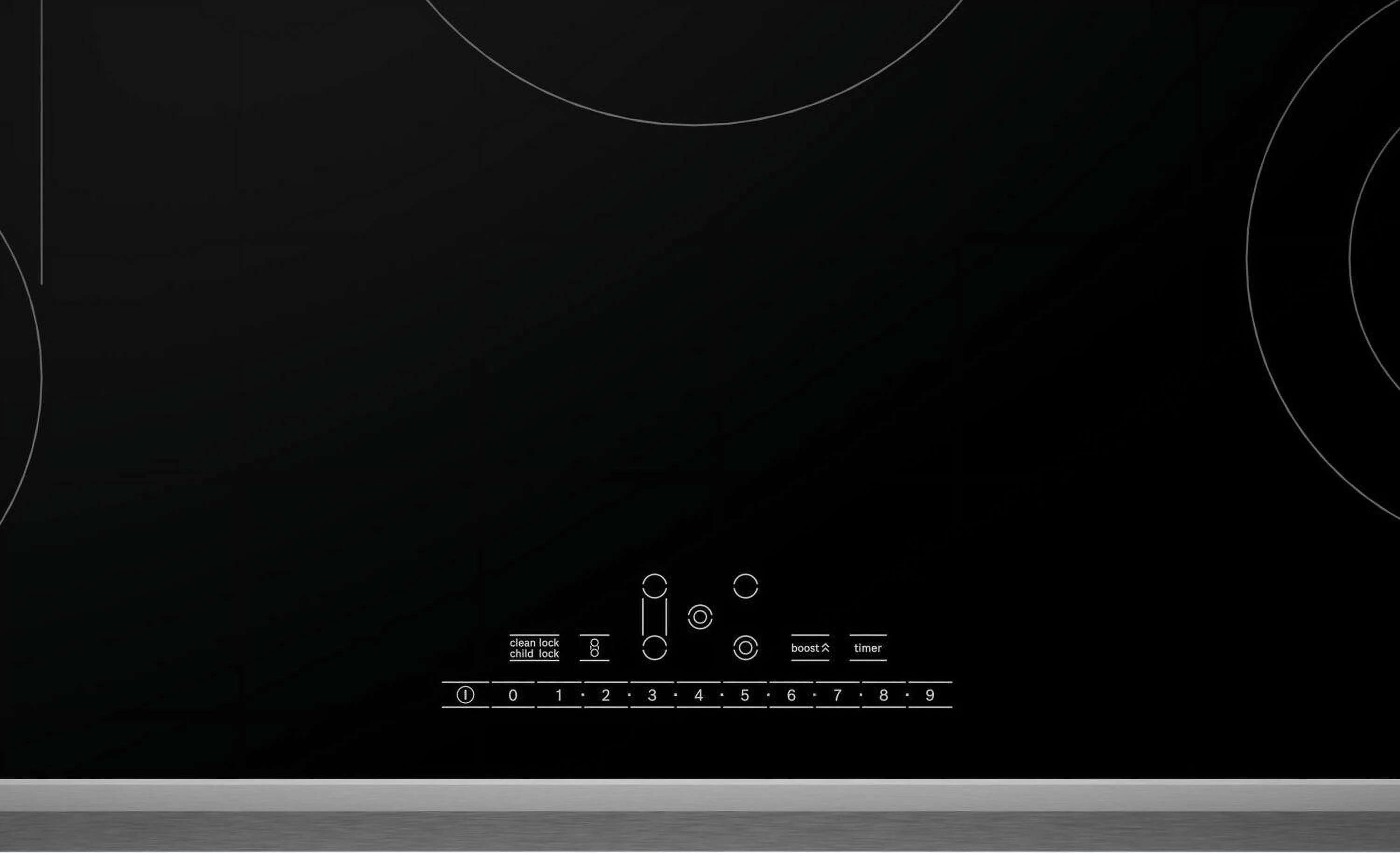 Bosch Net86suc 800 Series 36" Wide 5 Burner Electric Cooktop - Black
