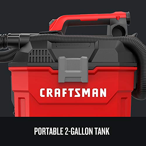CRAFTSMAN V20* Cordless Shop Vac, 2 Gallon, Wet/Dry, Tool Only (CMCV002B)