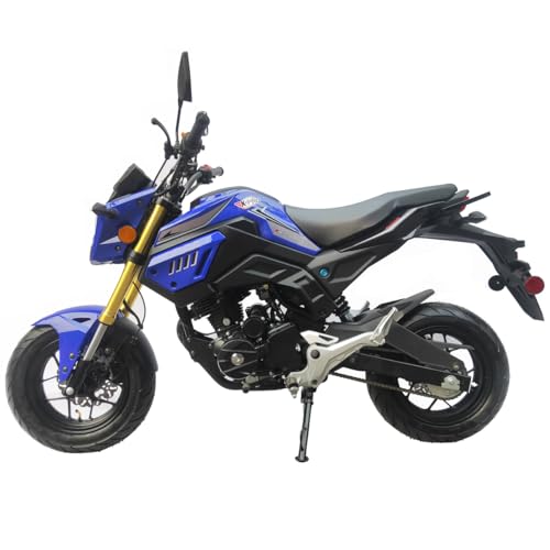 X-PRO Vader 150 Street Motorcycle with 5-Speed Manual Transmission, Electric/Kick Start! 12" Wheels! (Grey)