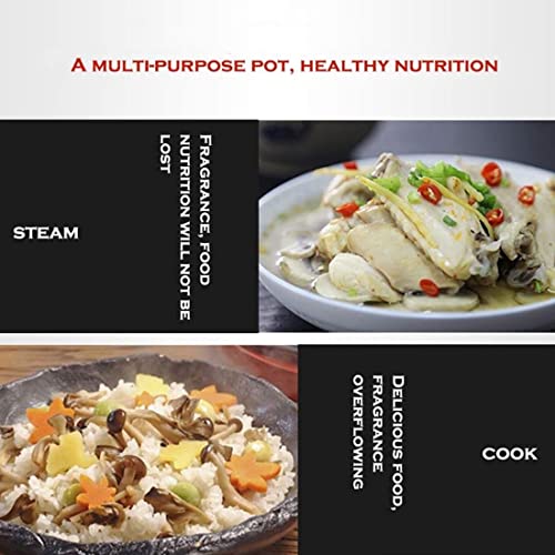 MidiLi Kitchen Pressure Cooker for Electric Stove Gas Stove Cooking Utensils Aluminum Pressure Cooker for Canning with/Easy Lock Lid for Steaming Canning and Stewing