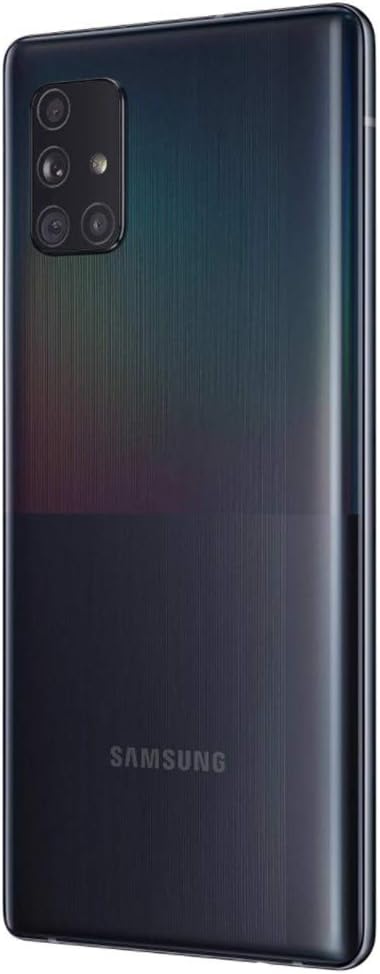 Samsung Galaxy A71 A716U 5G 128GB, GSM Unlocked, Prism Cube Black (Renewed)