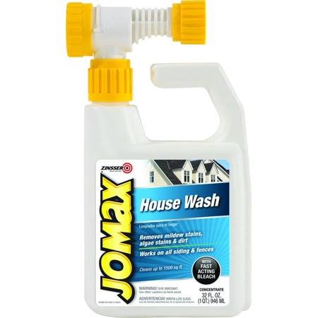 Zinsser 60180 Jomax House Wash Removes Mildew u0026 Algae Stains 32 Ounce Hose End Sprayer