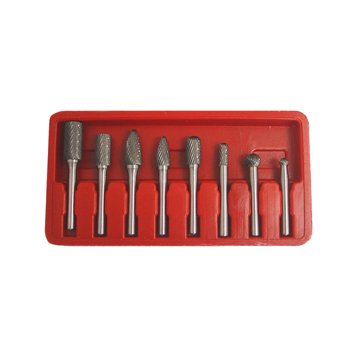 Grip 8 PC Carbide Rotary Burr Set