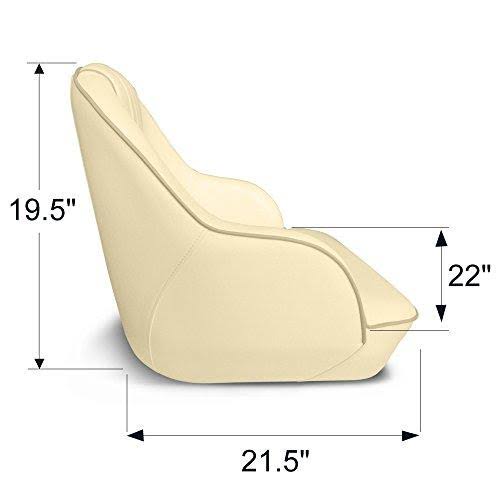Leader Accessories Pontoon Captains Bucket Seat Boat SEAT, Gray