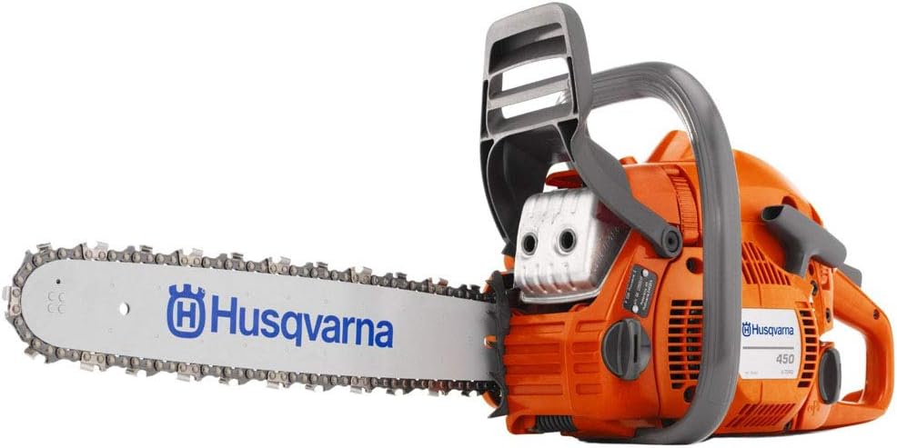 Husqvarna 450 Rancher w/ 20 inches Bar 50.2cc Gas Powered Chainsaw w/ Smart Start (Renewed)