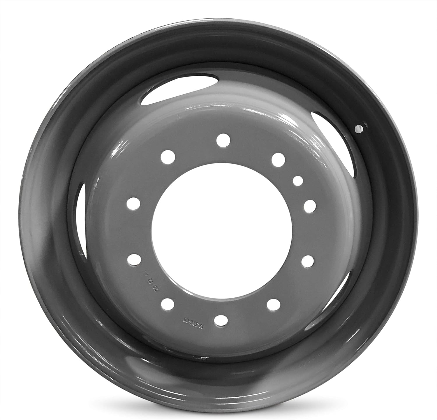 Road Ready Car Wheel For 2005-2022 Ford F450SD Ford F550SD 19.5 Inch 10 Lug Gray Steel Rim Fits R19.5 Tire - Exact OEM Replacement - Full-Size Spare