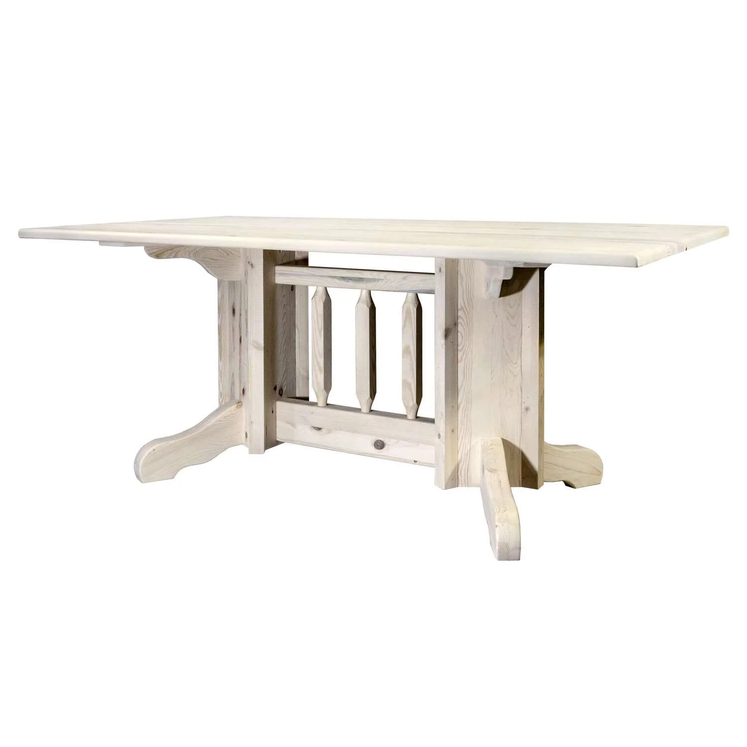 Montana Woodworks Homestead 72" Transitional Wood Dining Table in Natural