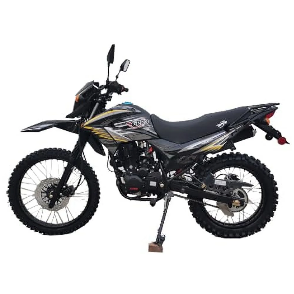 X-Pro New RXE 250cc Dirt Bike for adult with 5-Speed Manual Transmission Kick Start 21"/18" Wheels
