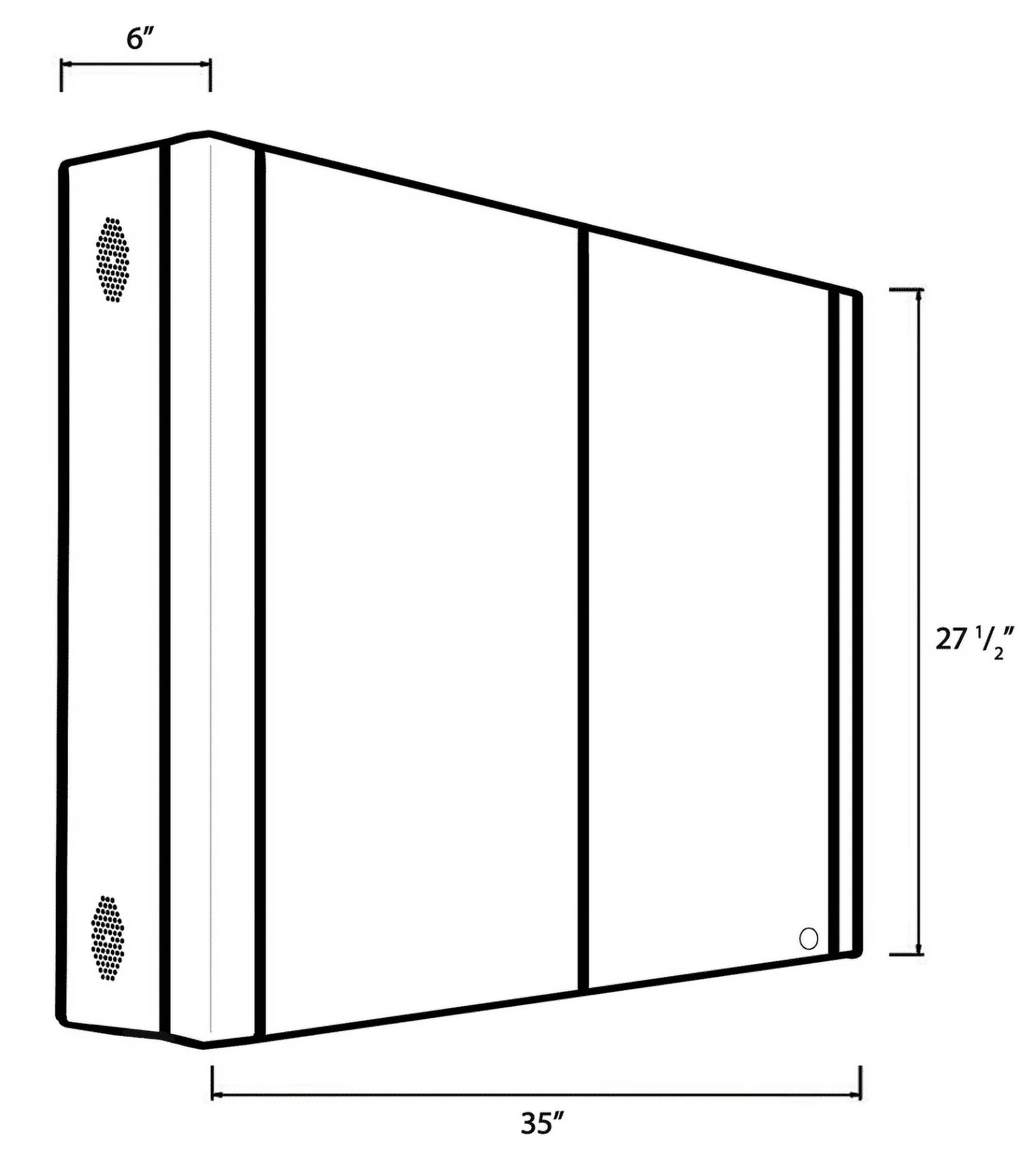 Whitehaus WHFEL7089-S 35 in. Musichaus Double Door Cabinet