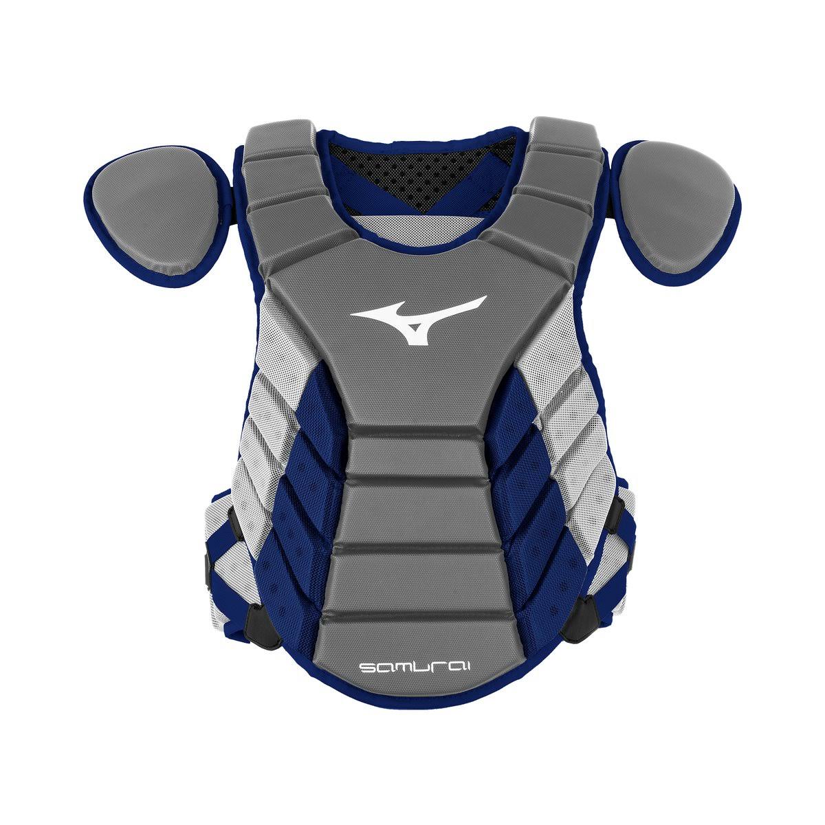Mizuno Samurai 16 inch Adult Chest Protector - Black/Red